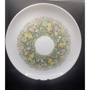 Noritake Bimini 6923  12” Younger Image Japan Floral Wreath Serving Platter